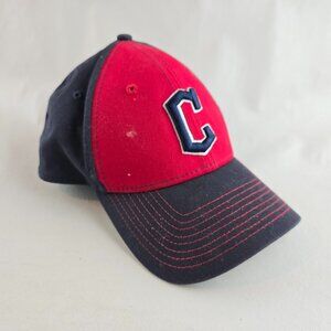 Cleveland Indians Baseball Cap Mens One Size Red Snapback Hat MLB New Era 9FORTY